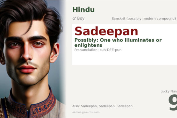 Sadeepan Name Meaning — Origin, Gender & Details (2025)