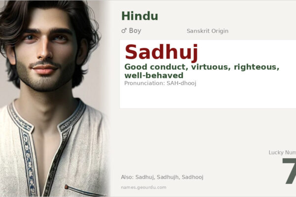 Sadhuj Name Meaning — Sanskrit Origin, Boy Name & Details (2025)