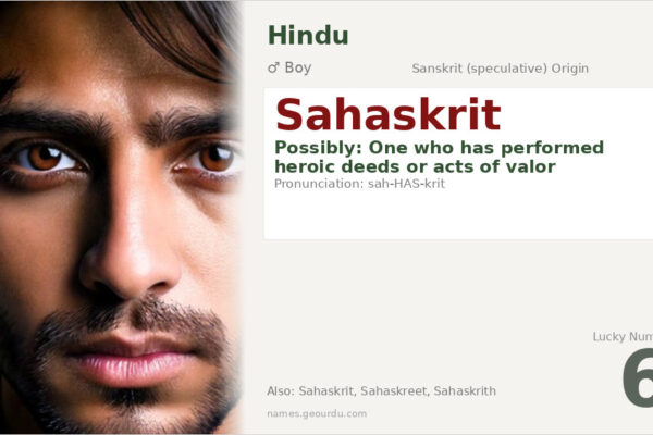 Sahaskrit Name Meaning — Origin, Gender & Details (2025)