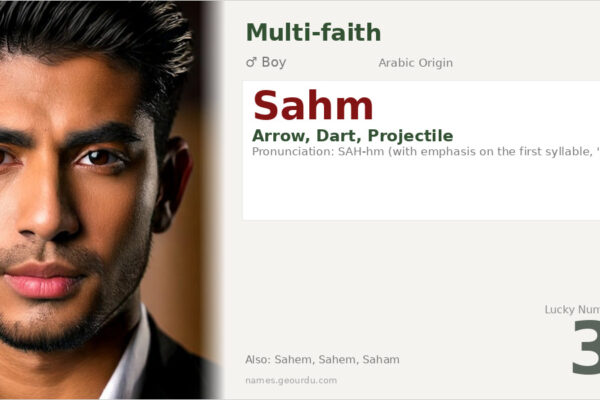 Sahm Name Meaning — Arabic Origin, Boy Name & Details (2025)