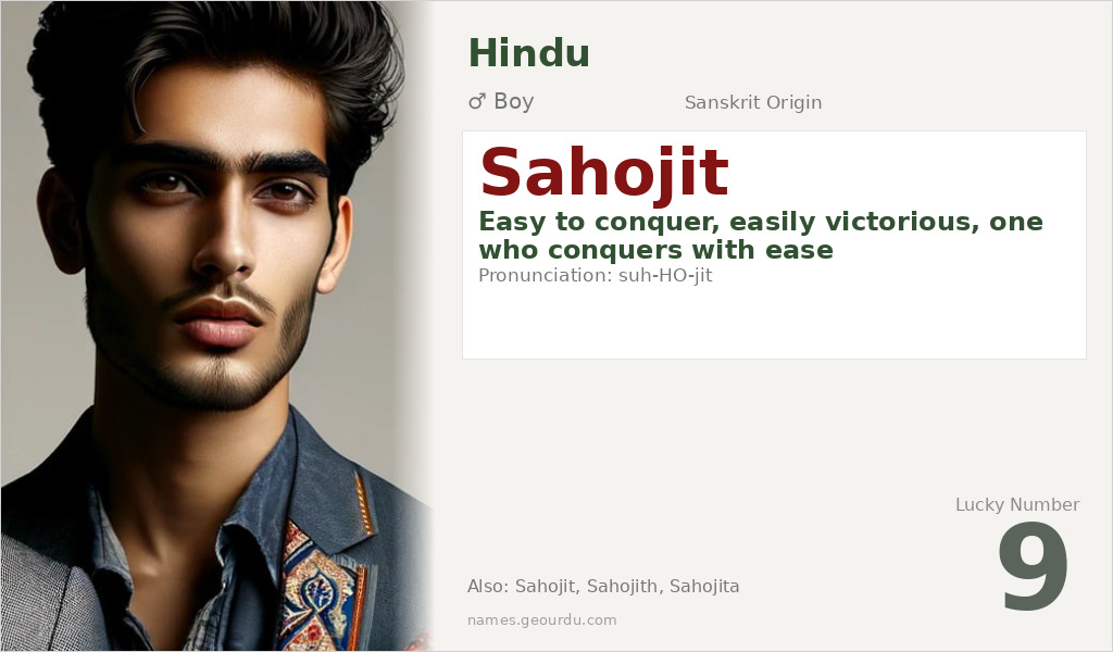 Sahojit Name Meaning and Details