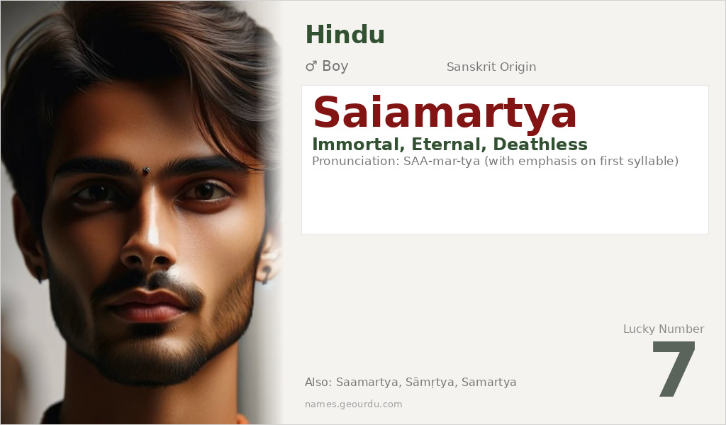 Saiamartya Name Meaning and Details
