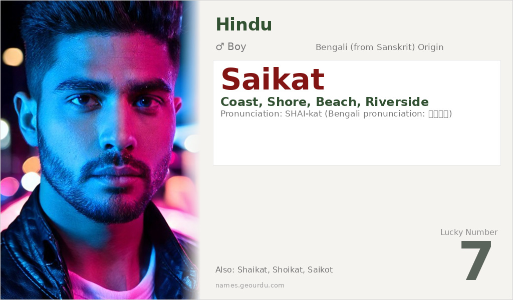 Saikat Name Meaning and Details