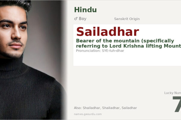Sailadhar Name Meaning — Sanskrit Origin, Boy Name & Details (2025)