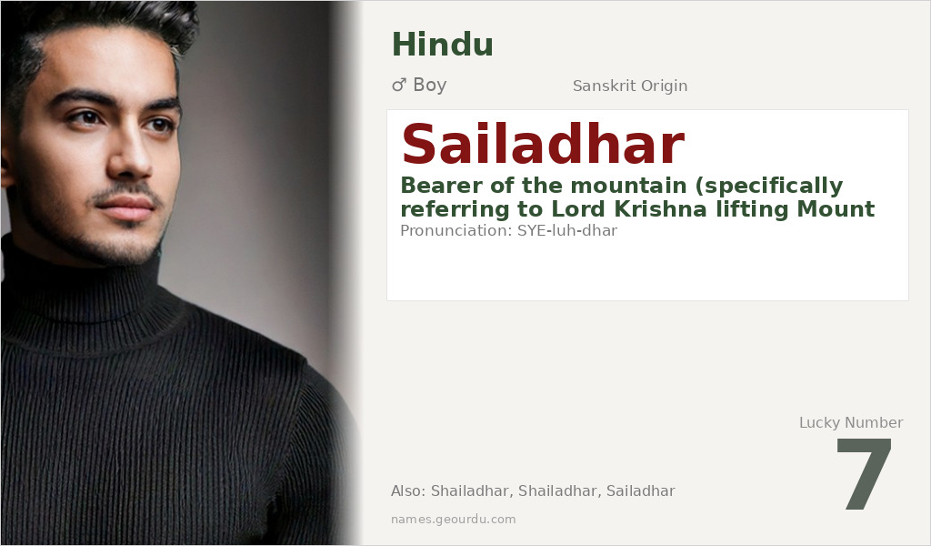 Sailadhar Name Meaning and Details