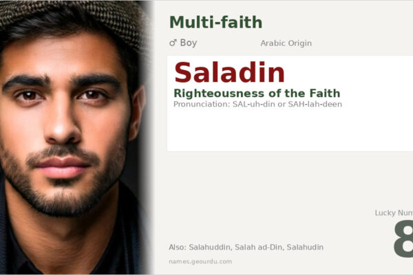 Saladin Name Meaning — Arabic Origin, Boy Name & Historical Significance (2025)