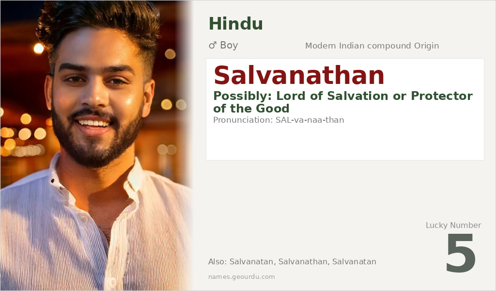 Salvanathan Name Meaning and Details