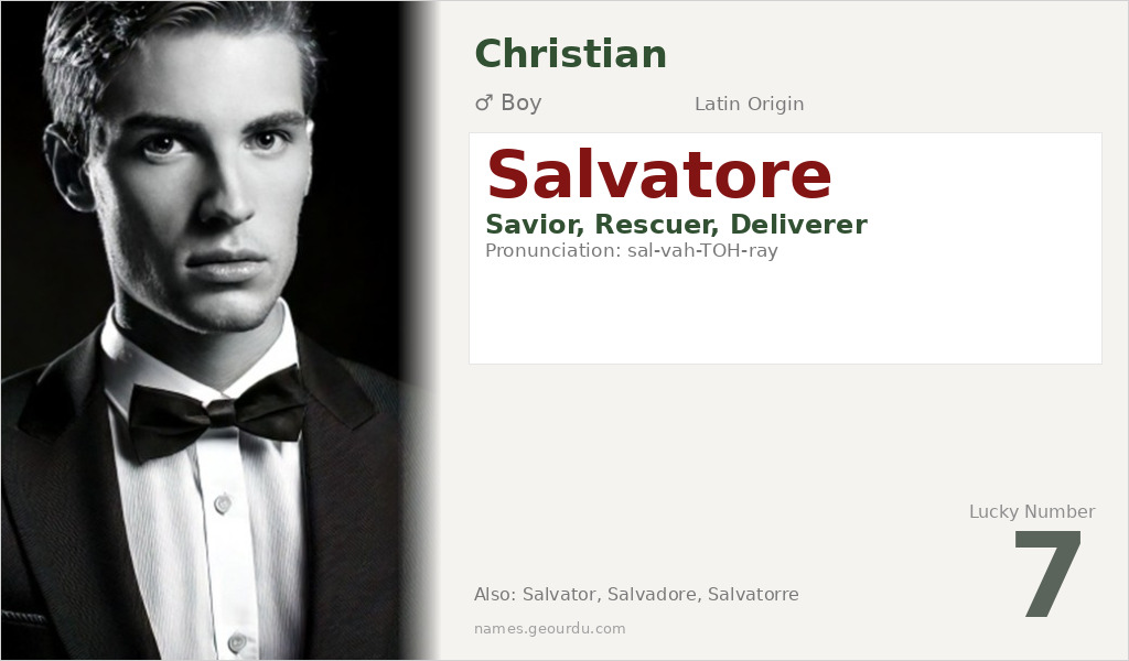 Salvatore Name Meaning and Details