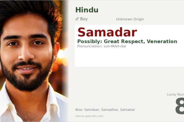 Samadar Name Meaning — Origin, Gender & Details (2025)