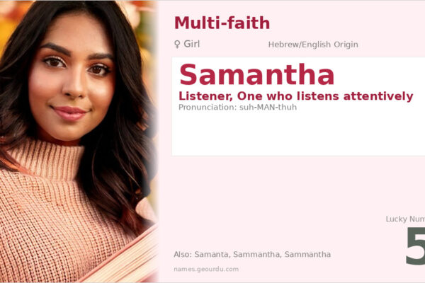 Samantha Name Meaning — Origin, Gender & Details (2025)