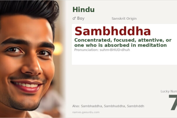 Sambhddha Name Meaning — Sanskrit Origin, Boy Name & Details (2025)