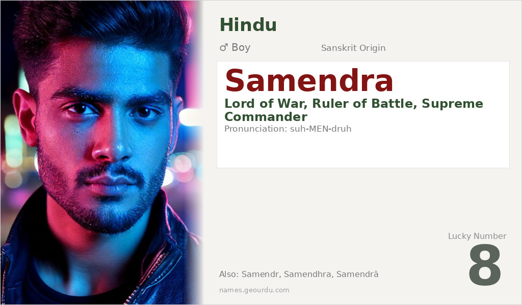 Samendra Name Meaning and Details