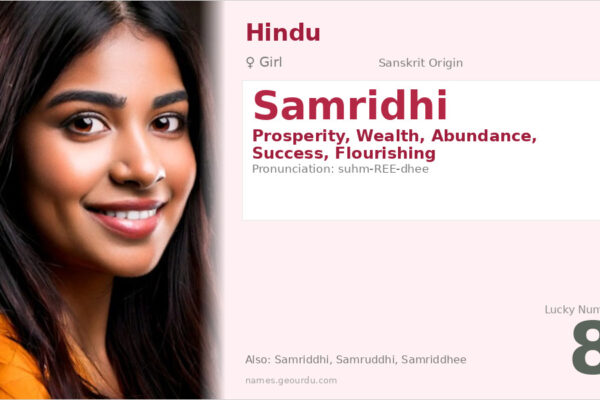 Samridhi Name Meaning — Sanskrit Origin, Girl Name & Details (2025)