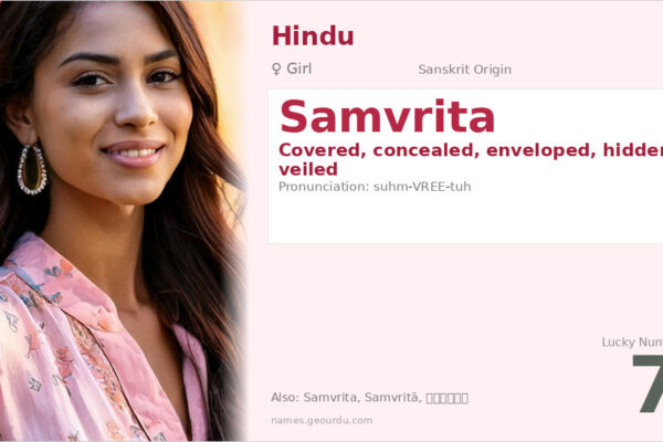 Samvrita Name Meaning — Sanskrit Origin, Girl Name & Details (2025)