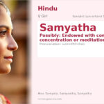Samyatha Name Meaning and Details
