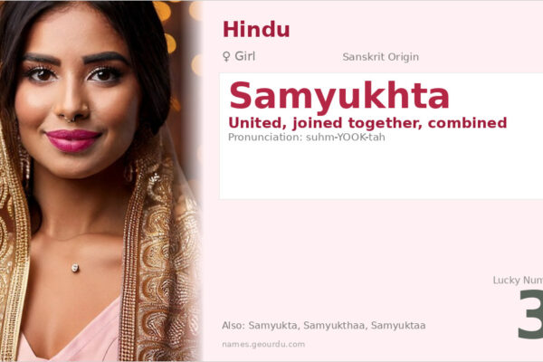 Samyukhta Name Meaning — Sanskrit Origin, Girl Name & Details (2025)