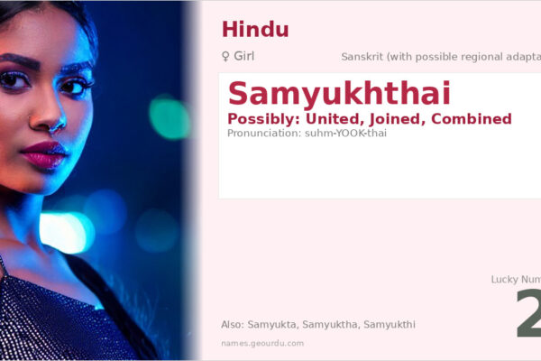 Samyukhthai Name Meaning — Origin, Gender & Details (2025)