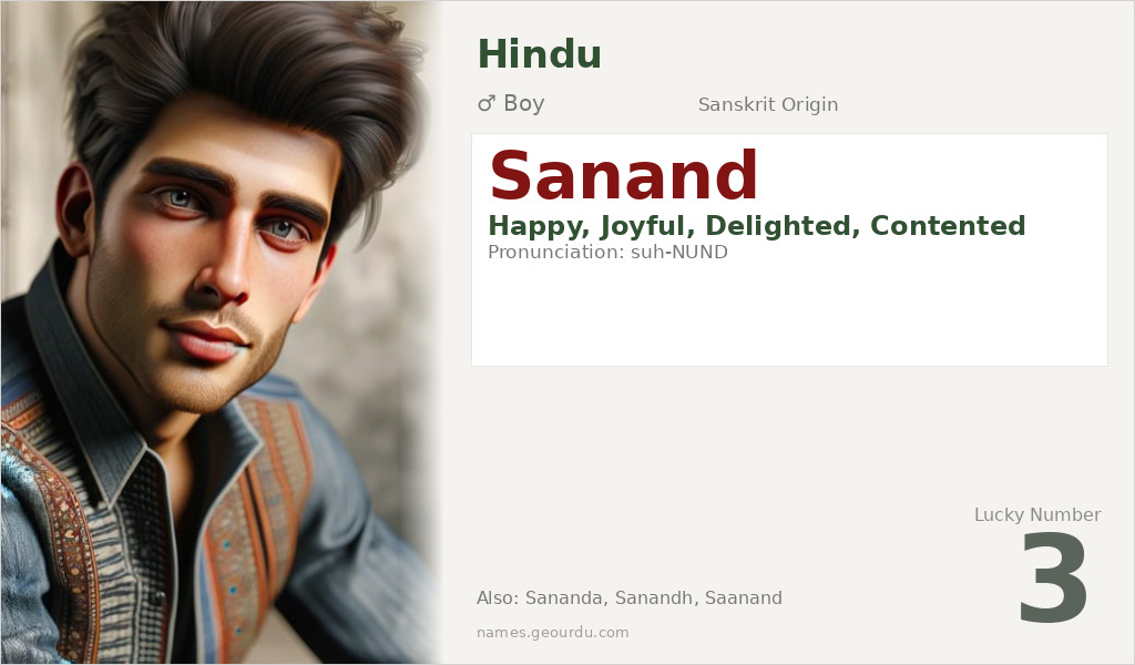 Sanand Name Meaning and Details