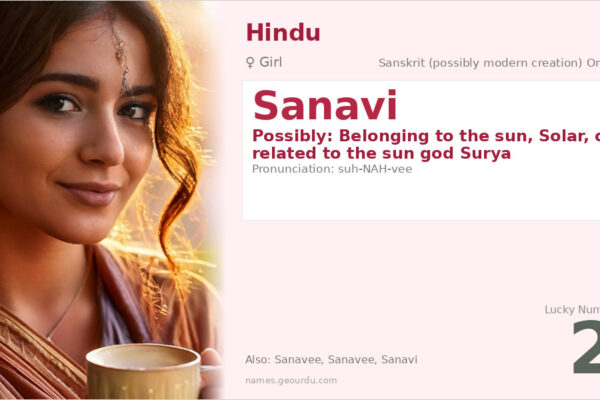 Sanavi Name Meaning — Origin, Gender & Details (2025)