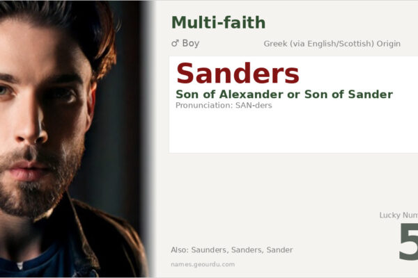 Sanders Name Meaning — Greek Origin, Boy Name & History (2025)
