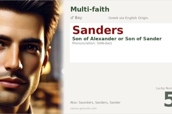 Sanders Name Meaning — Origin, Gender & Details (2025)