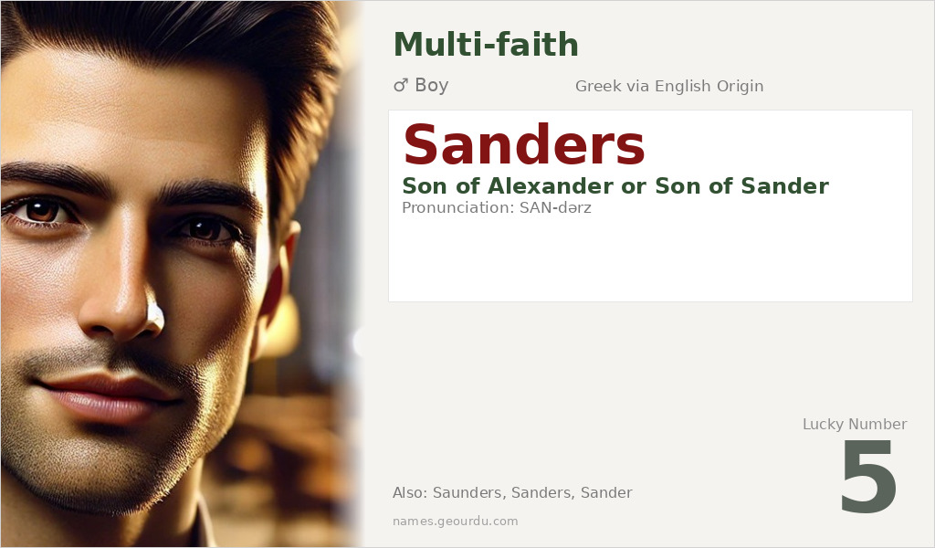Sanders Name Meaning and Details
