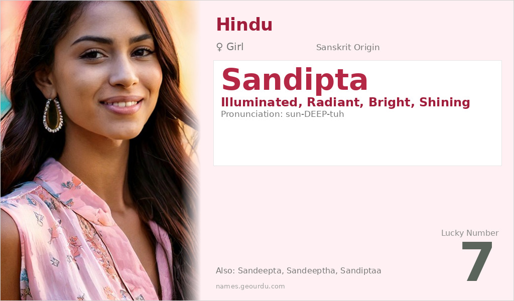 Sandipta Name Meaning and Details