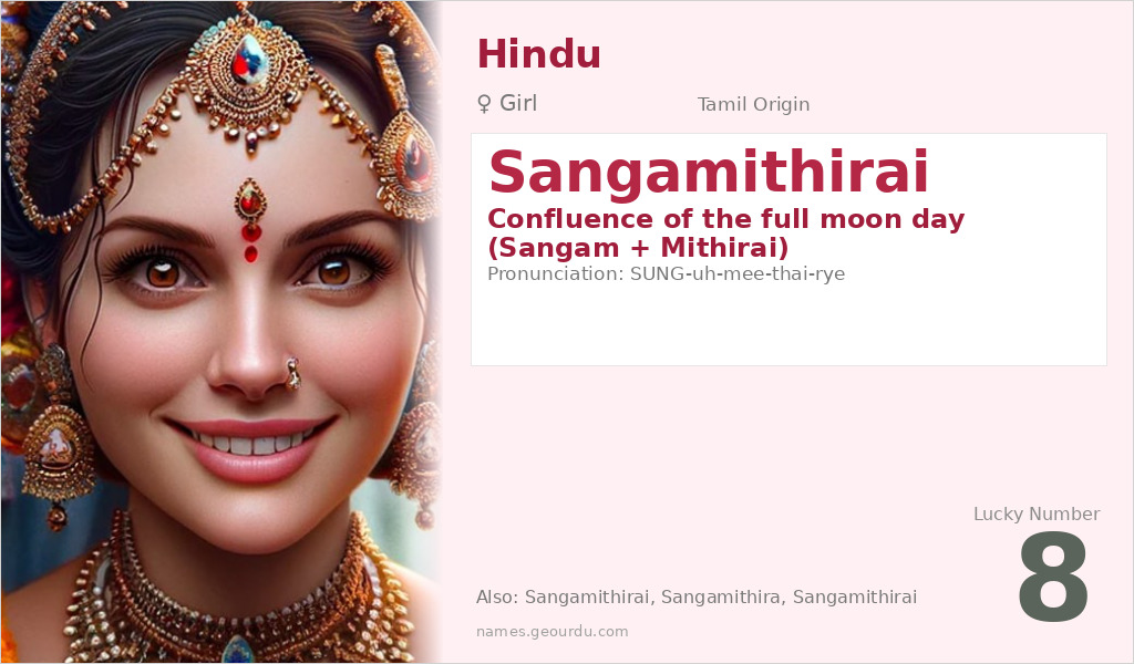 Sangamithirai Name Meaning and Details