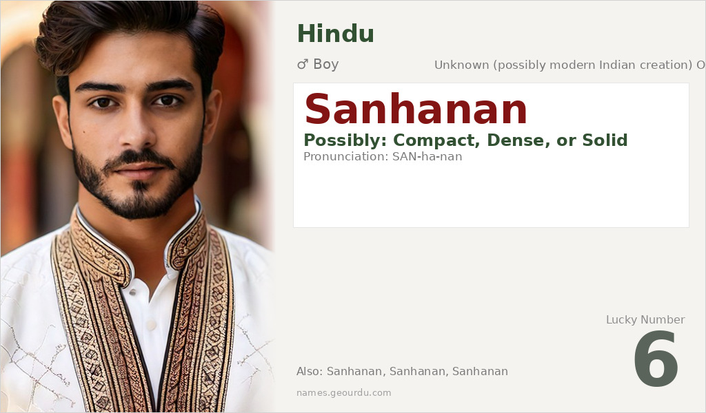 Sanhanan Name Meaning and Details