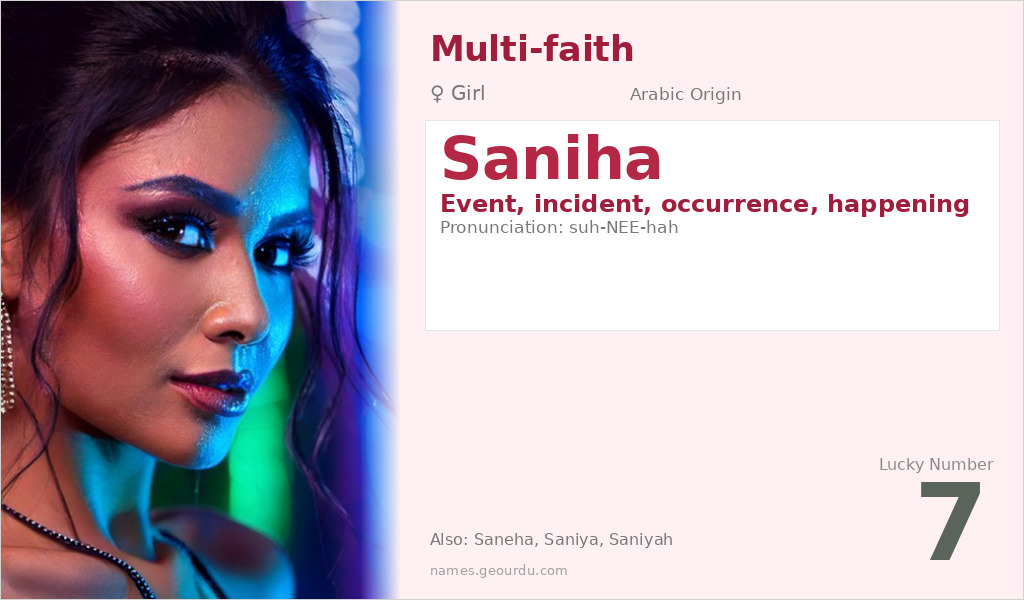 Saniha Name Meaning and Details