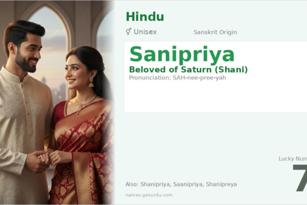 Sanipriya Name Meaning — Sanskrit Origin, Gender & Astrological Significance (2025)