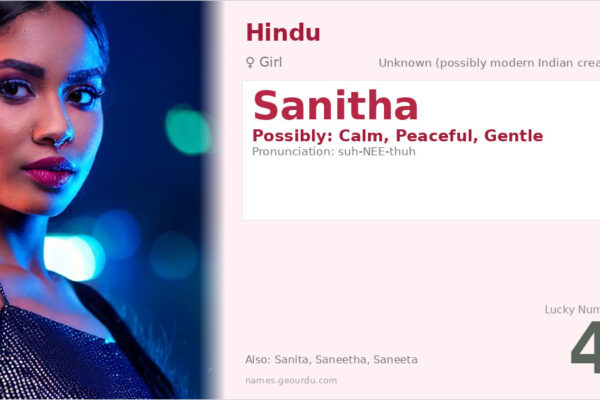 Sanitha Name Meaning — Origin, Gender & Details (2025)
