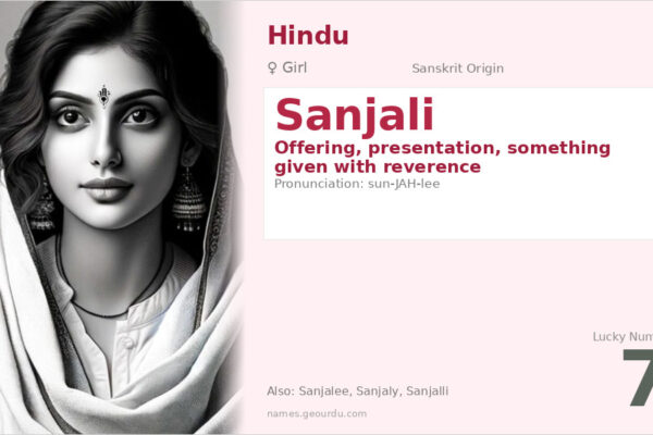 Sanjali Name Meaning — Sanskrit Origin, Girl Name & Details (2025)