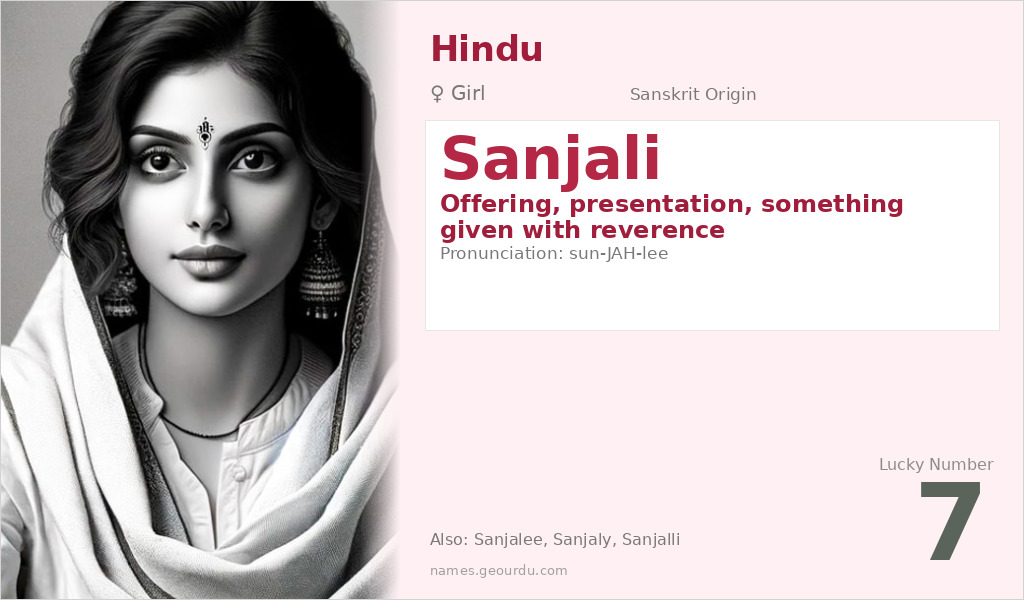 Sanjali Name Meaning and Details