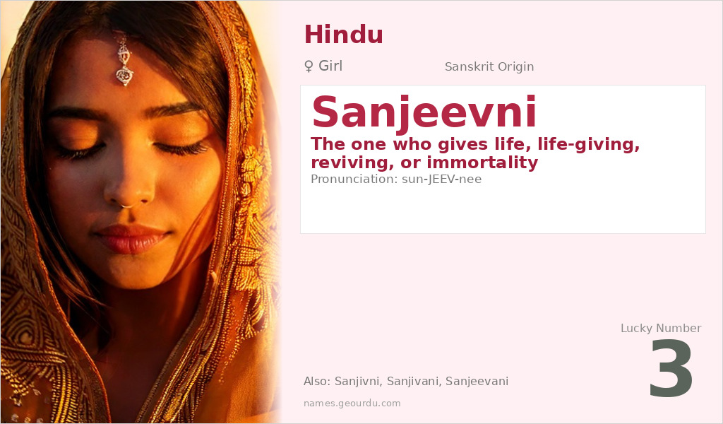 Sanjeevni Name Meaning and Details