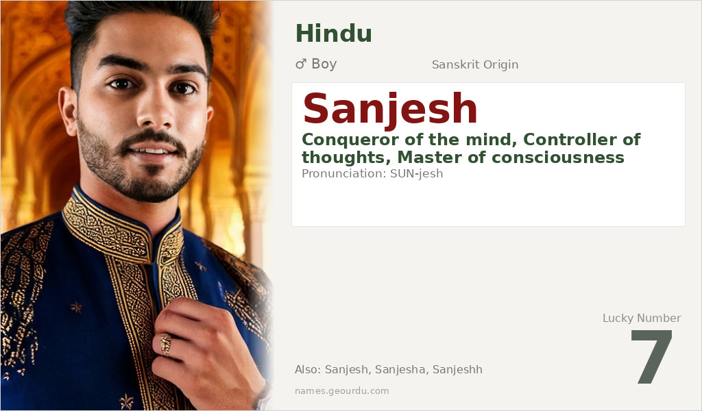 Sanjesh Name Meaning and Details