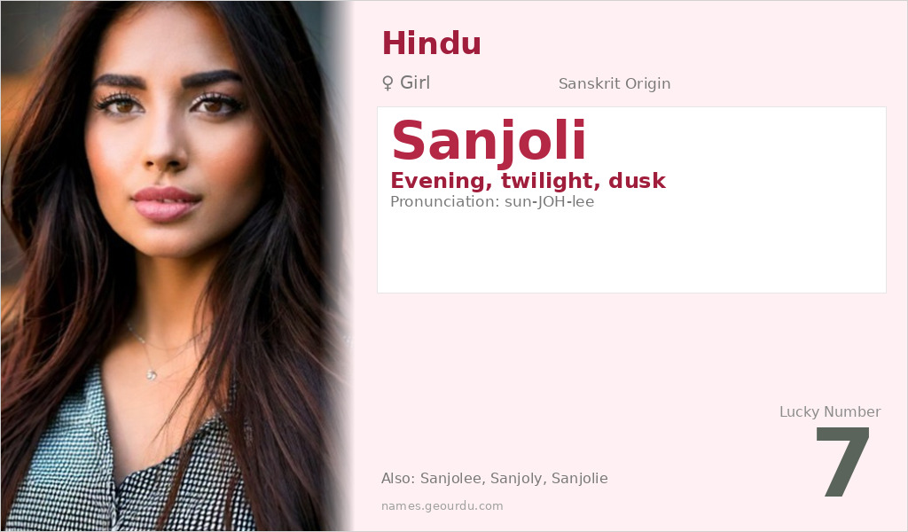 Sanjoli Name Meaning and Details