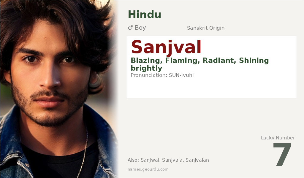 Sanjval Name Meaning and Details