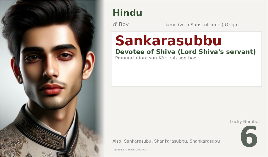 Sankarasubbu Name Meaning and Details
