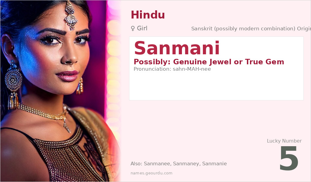 Sanmani Name Meaning and Details