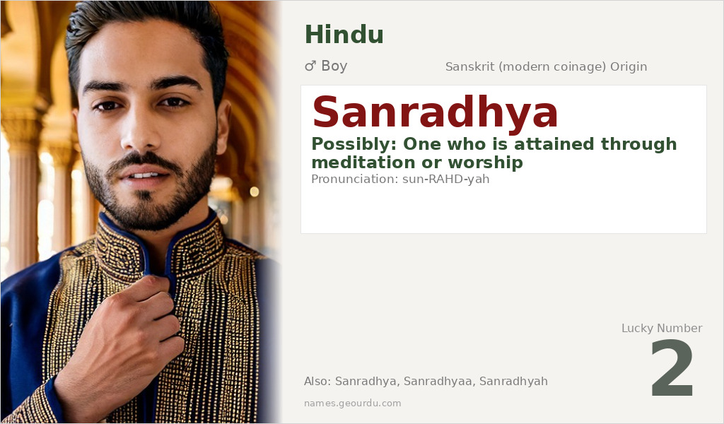 Sanradhya Name Meaning and Details