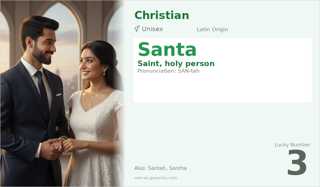 Santa Name Meaning and Details