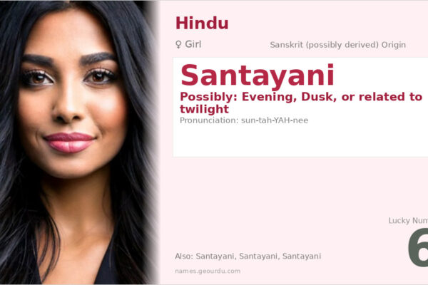 Santayani Name Meaning — Origin, Gender & Details (2025)