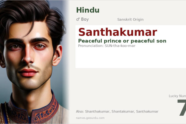 Santhakumar Name Meaning — Peaceful Prince Origin & Details (2025)