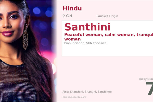 Santhini Name Meaning — Sanskrit Origin, Girl Name & Details (2025)