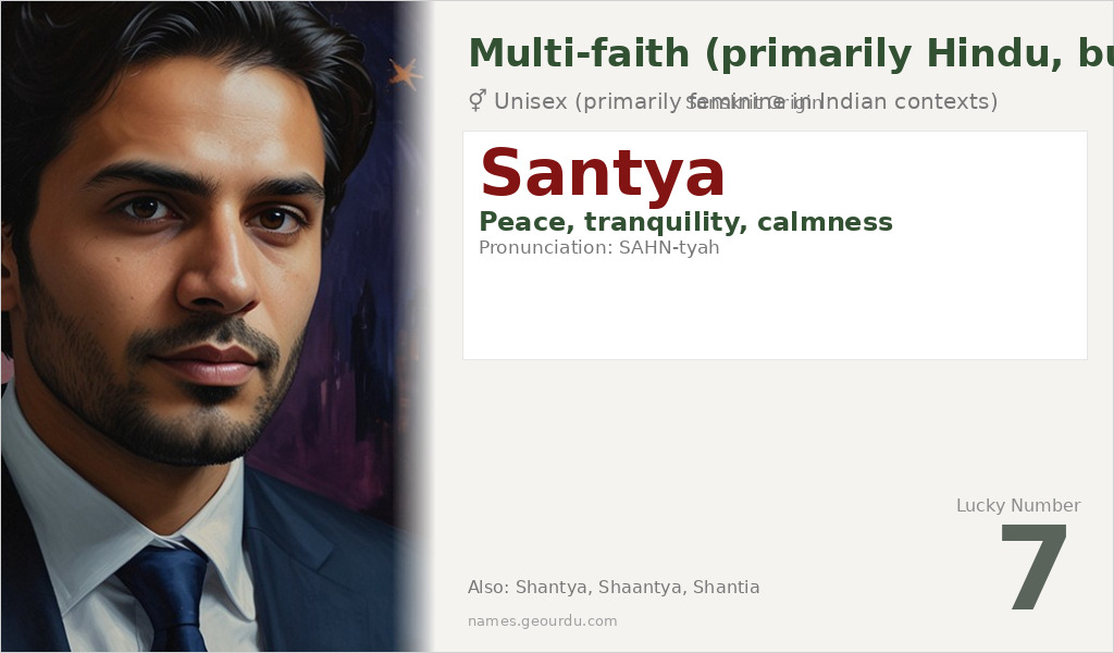 Santya Name Meaning and Details