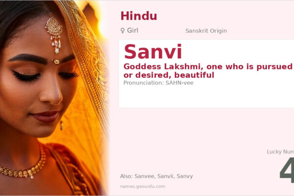 Sanvi Name Meaning — Sanskrit Origin, Hindu Goddess & Details (2025)