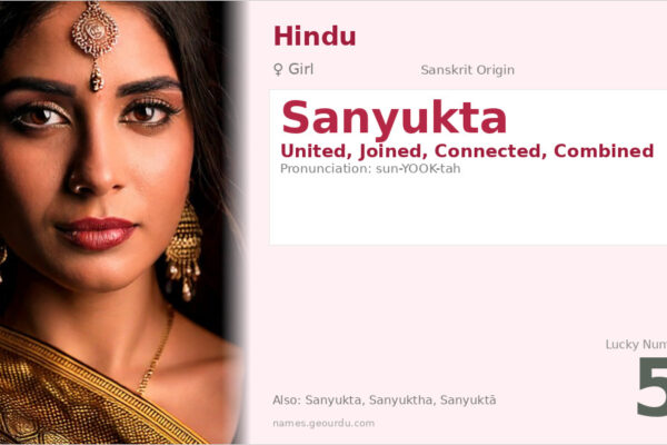 Sanyukta Name Meaning — Sanskrit Origin, Girl Name & Details (2025)