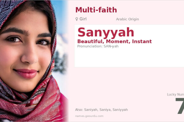 Sanyyah Name Meaning — Arabic Origin, Girl’s Name & Details (2025)