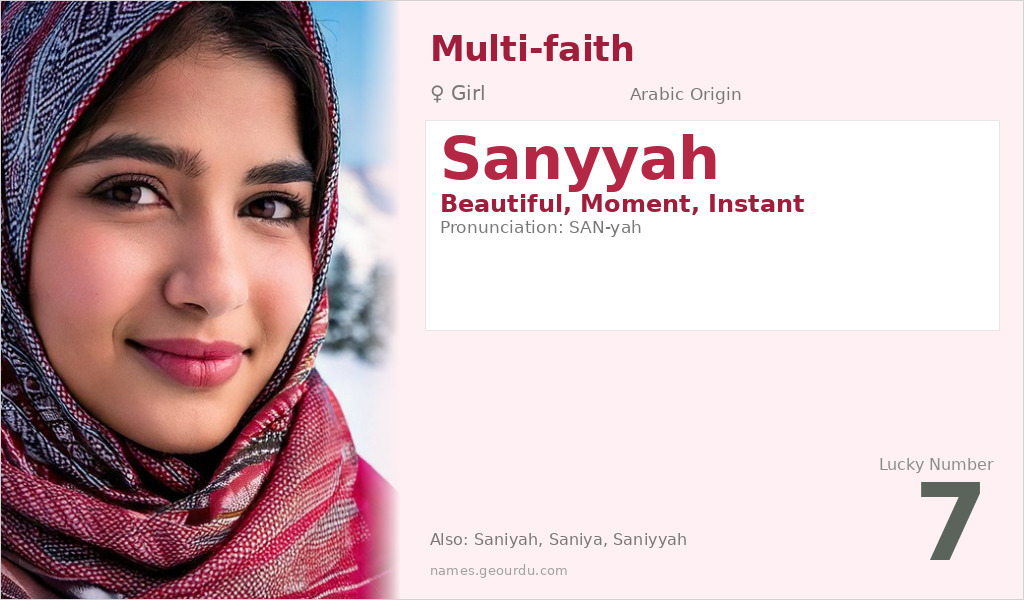 Sanyyah Name Meaning and Details